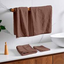 Juego de 6 Toallas de Microfibra de Secado Rápido para Baño, Gimnasio y Manos| Toallas de Baño Grandes, Toallas para Gimnasio y Toallas para Manos en un Juego de Baño - cafetería - Ver 9