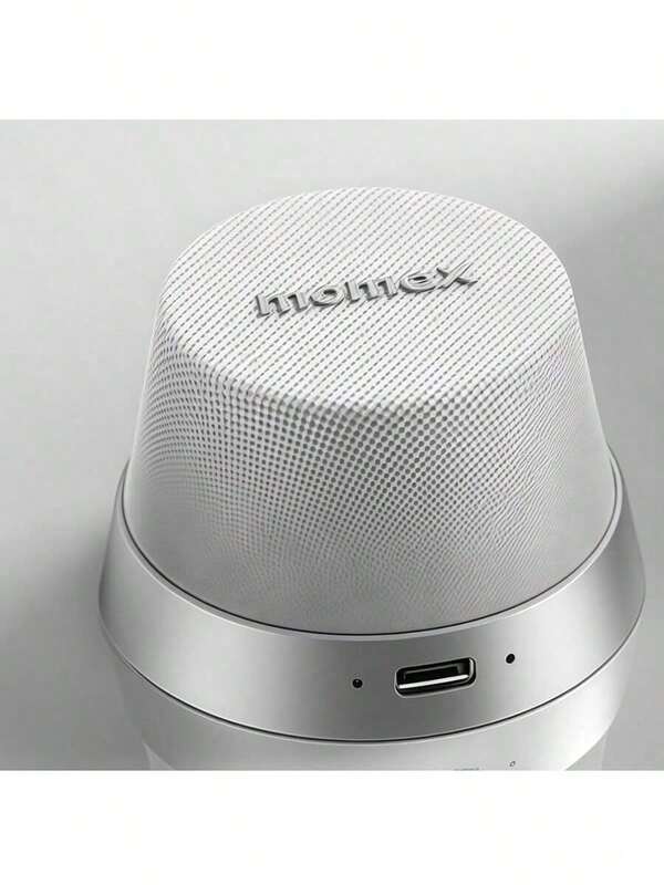 BS6 Portable Bluetooth Speaker: Stereo Sound, Magnetic Stand Design, Waterproof And Dustproof, Long Battery Life, Suitable For Both Indoor And Outdoor Use, Stable Bluetooth Connection, Silver-White.