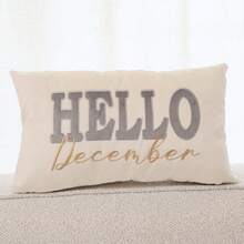 1 Stück Weihnachts-Kissenbezüge, Weihnachts-Stickerei Kissenbezüge, Samt Kissen, Westliche Heimdekoration, Weihnachts-Zimmer Dekoration