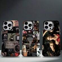 Funda para V-Vampire D-Diaries (Compatible con 17, 16, 15, 14, 13, 12, 11, Pro, Max, Plus, E, Air) Cubierta de TPU Negra phone17 Air - z5 - Ver 1