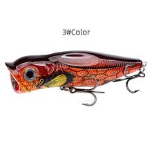 1/3pcs 3.5 Inch 3D Floating Crankbait Fishing Lures With Rattle, Mixed Colors, ABS And High Carbon Steel, Targeting Pike, Bass, Salmon