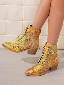 Yellow Ankle Boots