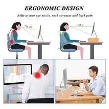 Stable Wood Computer Monitor Stand For Desk Organizer, Anti-Slip Computer Riser Monitor Shelf For PC Laptop Notebook Home & Office (White){Inchcolor_nameinch:InchWhite3.15\InchHeightinch} - White3.15inchHeight - View 4