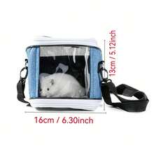 3 PiecesPortable Bird Carrier Set - Breathable Transparent Shoulder Bag, Oxford Cloth, Zipper Closure, Suitable For All Seasons - Multicolor - View 8