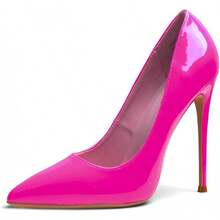 Press On False Nails - Fluorescent Pink - View 3