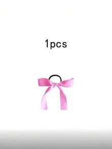 4/8/16pcs Multi-Function Hair Tie, White & Pink Satin Ribbon Hair Accessories Bow Hair Ties. Elegant & Simple Korean Style Hair Ties, Suitable For Women & Girls Daily Use, Gifts And Photography Props. ,Ponytail Holders ,Hair Elastics ,Hair Rubber Bands ,Scrunchies ,Hair Rope