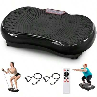 Vibration Plate Exercise Machine 99 Speed Whole Body Workout Vibration Platform With Resistance Bands And Remote Weight Loss And Home Fitness Equipment