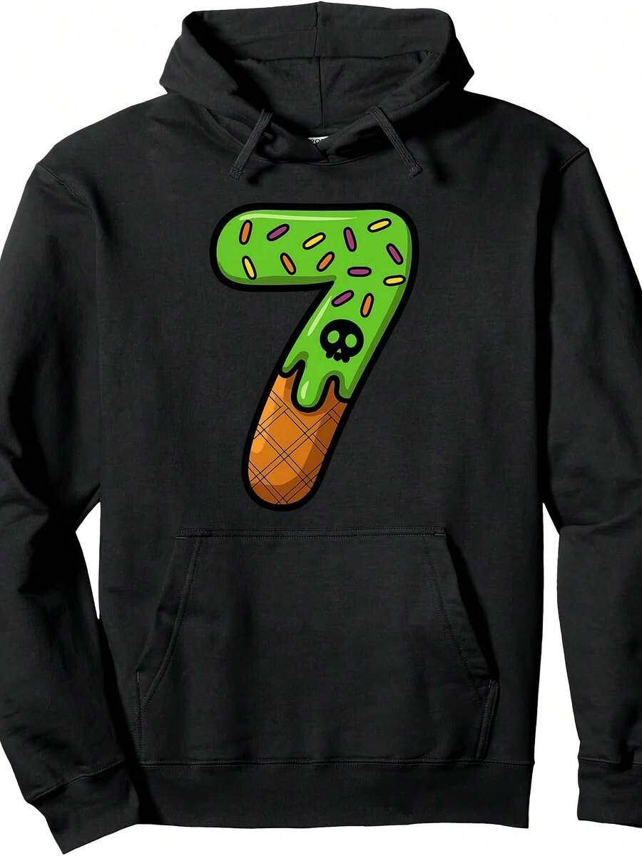 Cute Halloween Ice Cream Matching Costume Couple Or Kids 6 7 Pullover Hoodie - 款式8 - 查看 1