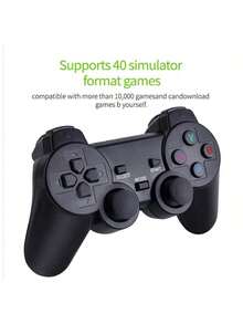 Consola de Juegos Retro Arcade: Controlador Inalámbrico Dual para Jugar en Pareja, Diseño Nostálgico, Ideal como Regalo de Año Nuevo, Fácil de Conectar a TV - Negro - Ver 5