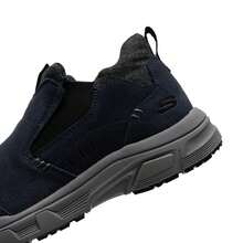 Skechers 男士经典休闲运动鞋，保暖内衬，减震，耐穿，轻便，时尚，透气，通勤和跑步舒适 - 海軍藍色/灰色 - 查看 8