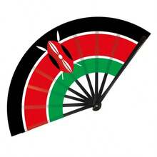 1 件球迷旗帜，足球迷折叠手扇，德国、法国、意大利、西班牙国旗道具