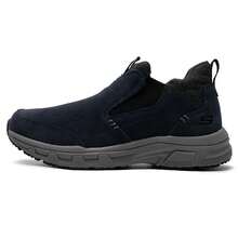 Skechers 男士经典休闲运动鞋，保暖内衬，减震，耐穿，轻便，时尚，透气，通勤和跑步舒适 - 海軍藍色/灰色 - 查看 1