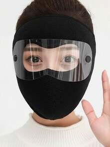 1pc Full Face Mask, Warm Winter Outdoor Windproof Dust-Proof Ear Protection Thick Face Cover For Men And Women - Multicolor - View 2