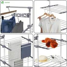 Telescopic Clothes Drying Racks - 3 Levels - View 6