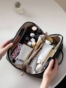 Large Capacity Luxury Portable Makeup Bag, Women's Travel Toiletry Organizer Gift
