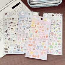 4-Color Cute Bear, Rabbit, Dog Animal 3D Crystal Stickers, Suitable For Student Handmade Decoration, Diary, Phone Case, Children's Handicraft And Educational Stickers - Multicolor - View 1