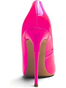 Press On False Nails - Fluorescent Pink - View 4