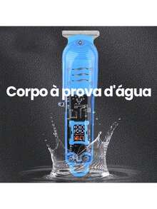 Professional Smart LCD Hair Clipper, Transparent Cordless Electric Shaver For Men - 白色 - 查看 4