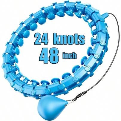 2025 New Weighted Hoop For Adults Weight Loss, 24 Knot Infinity Fitness Hoop Plus Size For Women Smart Exercise Equipment, Birthday Gifts For Women Best Friend, Valentines Day, Coworker, Small Gift Ideas