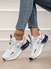 1双女士户外运动鞋，轻便透气舒适跑步鞋，软底，爆米花橡胶外底，防滑耐磨，轻便跑步鞋，休闲运动鞋