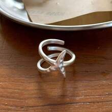 Starfish Statement Ring Women Stainless Steel Seashell Rings Opening Adjustable Gold Silver Starfish Ring Irregular Beach Rings Summer Beachy Ocean Jewelry - Bright Silver Starfish Ring - View 4