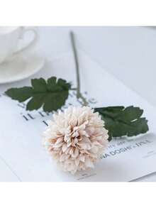 1/6/80件組人造菊花絲綢花束，婚禮花瓶用仿真植物，居家餐廳臥室裝飾，節日生日派對裝飾，戶外花園裝飾，婚禮裝飾，戶外人造植物，家居裝飾，仿真植物，仿真花 - 白色 - 查看 7