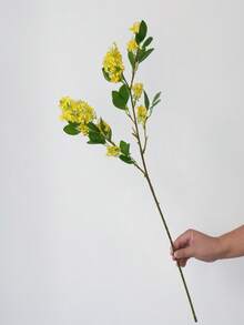 1pc Osmanthus Artificial Flower, Fake Flower Decoration For Wedding, Home, Living Room