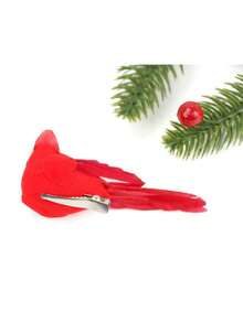 1/2/4/8pcs-Cardinal Bird Craft Decoration - Mini Cardinal Clip Christmas Tree Ornaments Artificial Red Bird Decoration Hanging Ornaments - Cardinal Clip Christmas Tree Ornaments - Christmas Gifts - Christmas Party Decorations Small Red Bird - Red - View 4