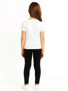 Tween Girls Leggings - Black - View 3