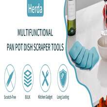 Kitchen Pan Screr Dish Screr Tool, 5 Pack Plasc Pot Screr  Screr Nylon Screr, Non-Scratch Casron Screr Plasc Screr Tool For Pan Pot Skillet Dish Burnt  Cleaning - 綠色 - 查看 4