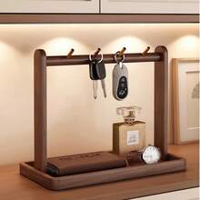 玄关储物架、钥匙架、展示架，木质眼镜、手表、装饰品收纳架 - 彩色 - 查看 4