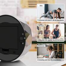 WEEKSUN Temporizador Digital,Temporizador Digital de Cocina con Gran Pantalla Led,Temporizador Rotativo Magnético Cocn Volumen Ajustable,Adecuado para La Cocina,el Aprendizaje y el Deporte - Negro - Ver 10