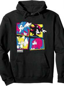 Shadow TailsRetro Panels Pullover Hoodie - Style 8 - View 1