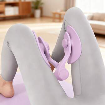 1 件健身腿夹腿部训练器、盆底肌肉训练器、瑜伽大腿训练器、大腿大师训练器便携式家用盆底肌肉、大腿内侧锻炼器，用于产后恢复、塑形、腿部和臀部训练，适用于瑜伽、普拉提、健身房、户外活动和家庭锻炼