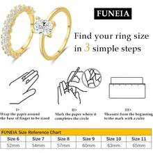 Cubic Zirconia Gold Rings Women Non Tarnish  Dainty 14K Gold Plated Stackable Princess Cut Engagement Ring Set Wedding Promise Rings Her Jewelry Size 6 8 9 10 11 - A-2pcs Square CZ Ring + 9 - View 6