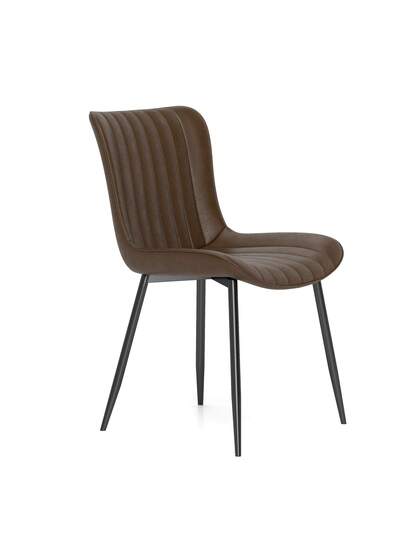 PU Living Room Chairs Brown, Blue, Set Of Moderne Art Leather Seats view 4