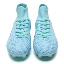 Zapatos de Fútbol para Hombre Botas de Fútbol Tacos Tenis de Fútbol Calzado de Futbol Exterior Interior Zapatillas de Futbol Zapatillas de Deporte - Negro - Ver 2