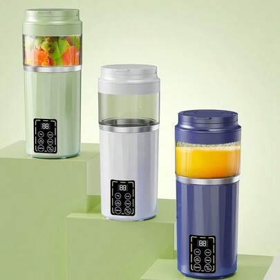 USB充电式便携式无线搅拌机和奶昔机 - 易于清洁，非常适合制作奶昔、冰沙和鲜榨果汁 - 带数字显示屏，是居家、办公、旅行户外的理想之选，460毫升迷你奶昔搅拌机，防水设计
