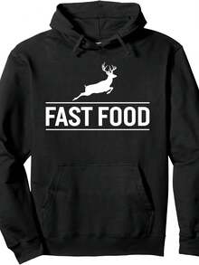 Deer Hunting Funny Hunter Fast Food Hunters, Hunting Season Pullover Hoodie - Style 2 - View 1