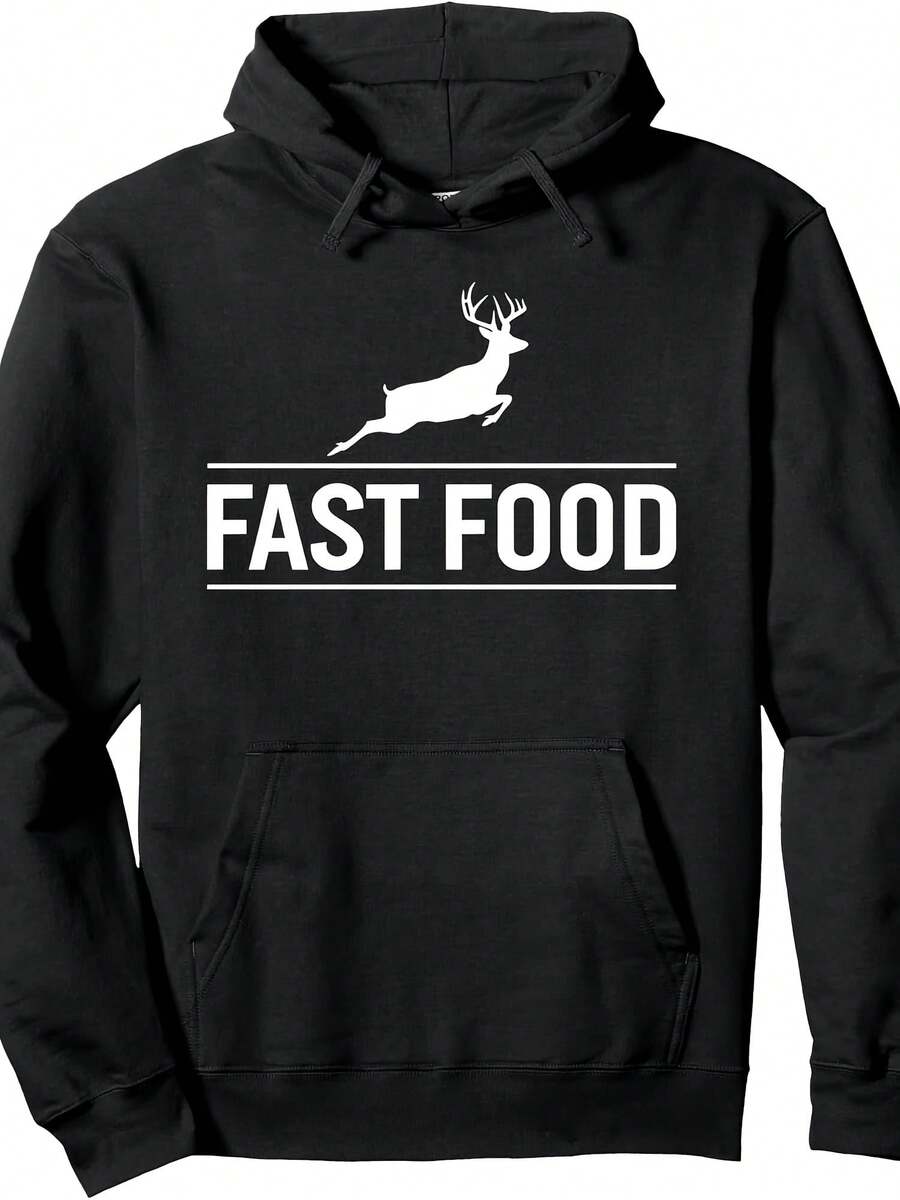 Deer Hunting Funny Hunter Fast Food Hunters, Hunting Season Pullover Hoodie - Style 2 - View 1