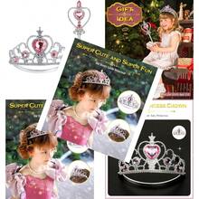 Tiara de princesa con corona para niñas pequeñas tiara de princesa joyería de juguete regalo para niñas de 3 a 6 años - como en la foto - Ver 1
