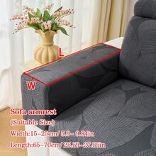 1pc Plush Jacquard Anti-Slip Sofa Seat Cushion Cover, Soft & Skin-Friendly, Pet-Proof, Elastic Sofa Slipcover, Suitable For L-Shaped Combination Sofa And 1/2/3/4 Seater Sofa, Spring/Autumn (Sold Individually) - Dark Grey - View 20