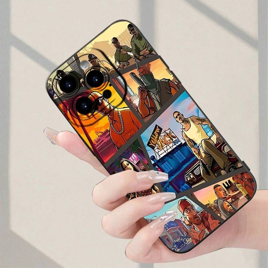 Funda protectora de TPU con patrón de , nueva, vendida bien, clásica, creativa y divertida, a prueba de golpes para iPhone 7/8/11/12/13/14/15/16pro/16Plus/16Promax/X/Xs Max/Xr/Se/Mini, adecuada para niños y niñas - Blanco antiguo - Ver 1