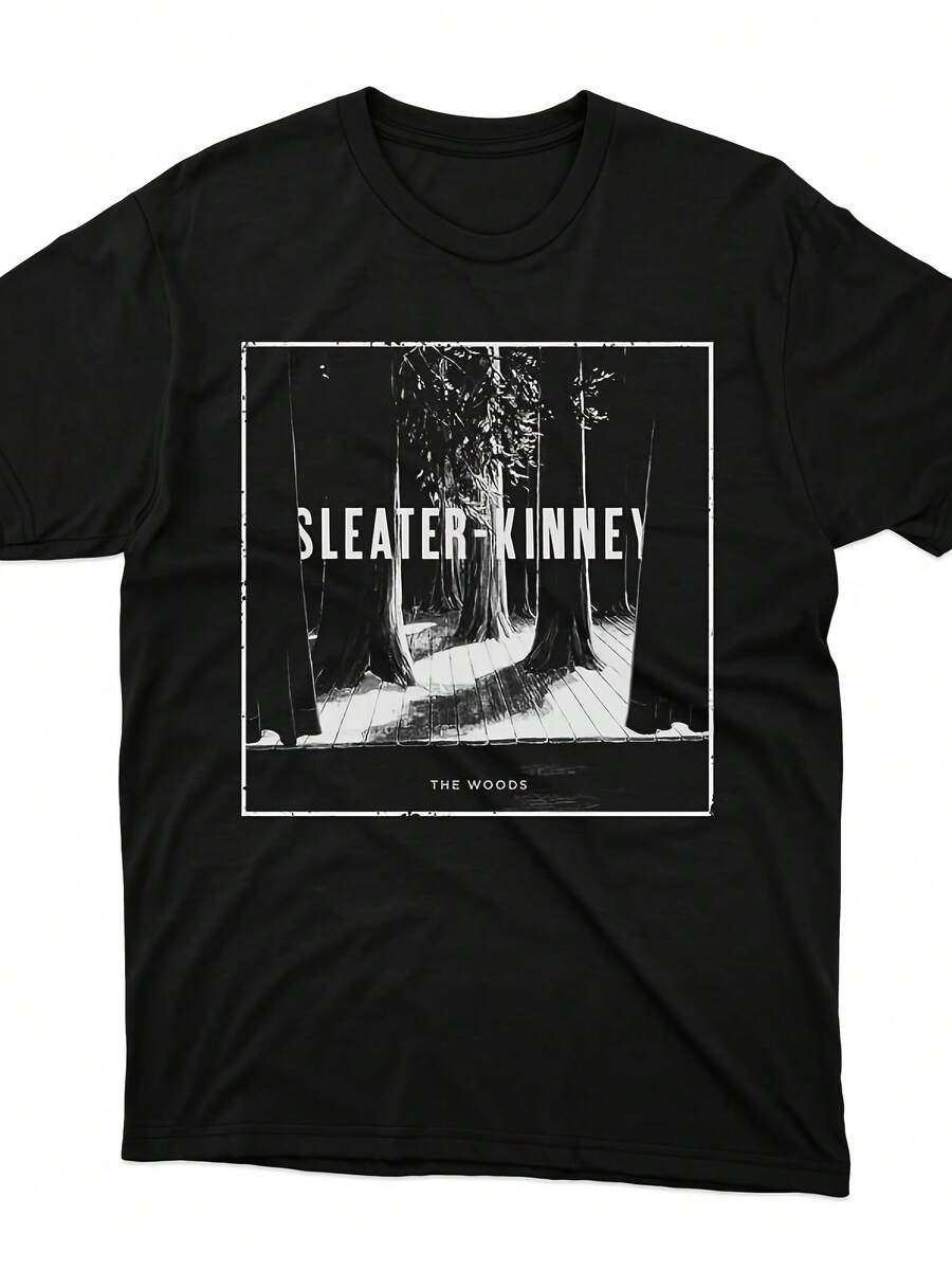 Sleater Kinney Shirt, The Woods Vintage Uni Tee'-- Funny Printed Casual T-Shirt, 6457% Cotton, Round Neck, Regular Style, Perfect Valentine's Day/Christmas Gift For Your Boyfriend/Husband - 款式5 - 查看 1