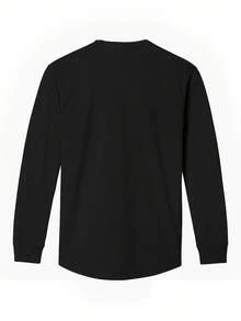 Men's And Women's Welding Pattern T-Shirt - Heavyweight 100% Welder Design With Welding Helmet And Arc Welding Art, Long Sleeve Crew Neck Casual Workwear, Suitable For Welders, Machine Washable, Four Seasons Comfortable Fit, Black With White Welding Print, Loose Casual Look, Suitable For Welding Enthusiasts And Professionals - 黑色 - 查看 3