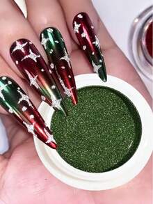 6 Boxes Christmas Chrome Nail Powder - Metallic Mirror Effect Nail Powder Set, Shiny Magic Mirror Effect Nail Glitter Dust For Nail Art Design Decoration