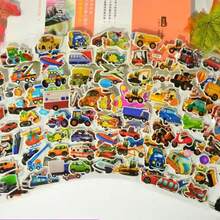 10/30/50pcs Assorted Transportation, Airplane, Car Themed 3D Bubble Stickers, Suitable For Children's Diary Decoration, Gifts, Toys, Stickers, Children's Toys, Children's Stickers, Stickers, Children's Toys, Children's Stickers, Cars, Children's Stickers, 3D Bubble Stickers - Multicolor - View 6