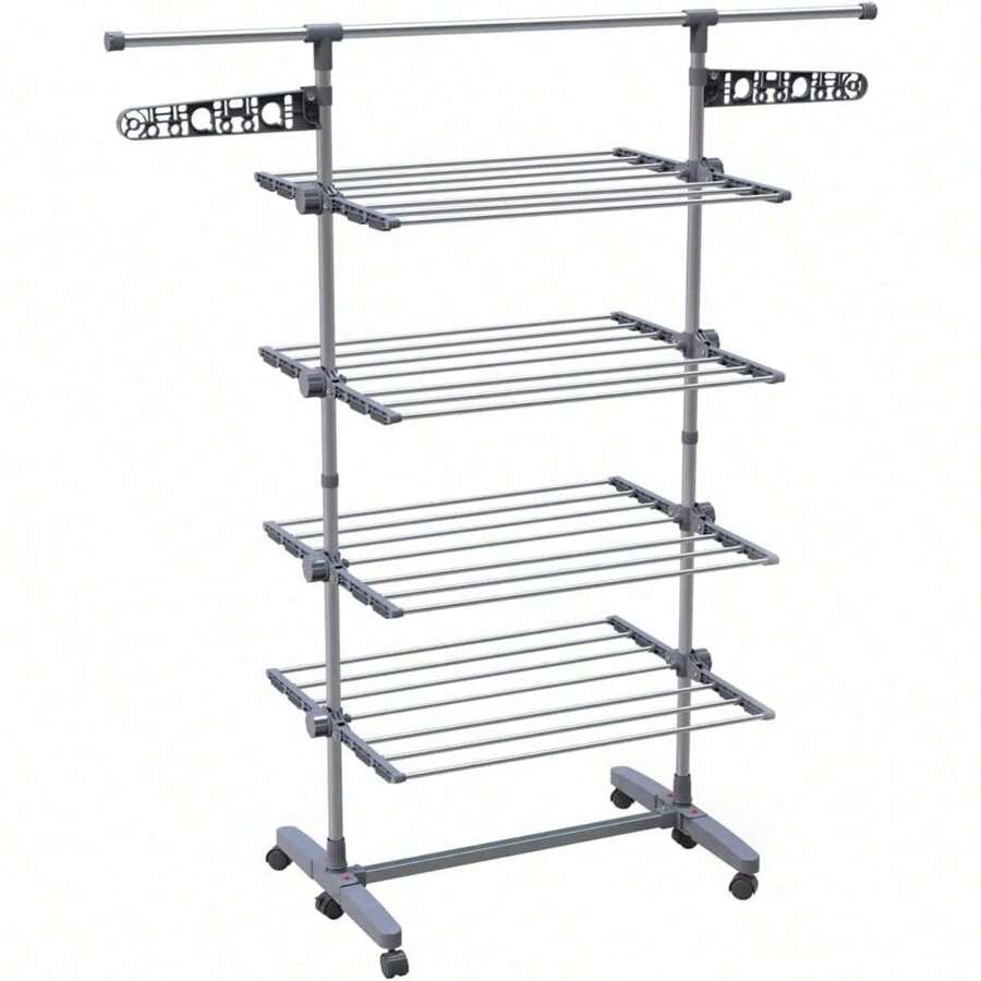 Telescopic Clothes Drying Racks - 4 Levels - View 1