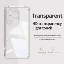 一款透明防震的Infinix、T、Ecno手机壳。这款手机壳采用简约纯色设计，可作为手机保护套。它采用四角防震透明结构，由TPU材料制成。 - 無色 - 查看 7