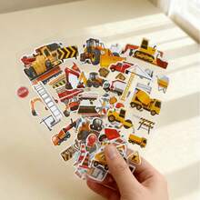 10/30/50pcs Assorted Transportation, Airplane, Car Themed 3D Bubble Stickers, Suitable For Children's Diary Decoration, Gifts, Toys, Stickers, Children's Toys, Children's Stickers, Stickers, Children's Toys, Children's Stickers, Cars, Children's Stickers, 3D Bubble Stickers - Multicolor - View 9